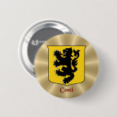 Conti Historischer Schild über Golden Sunburst Button (Vorne & Hinten)