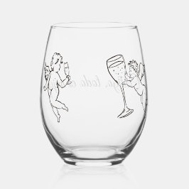 Contigo, todo es mejor weinglas ohne stiel