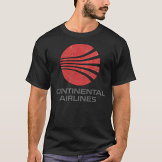 Continental Airlines Vintag Aviation Classic T-S T-Shirt