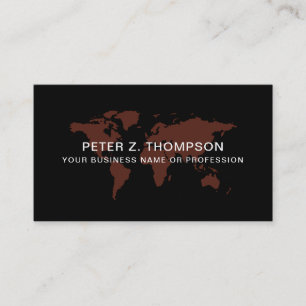 Continental Black Business Card mit brauner Karte