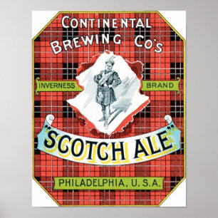 Continental Brewing Company Scotch Ale Poster