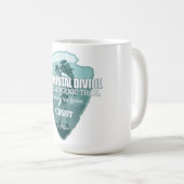 Continental Divide Trail (arrowhead T) Kaffeetasse (VorderseiteRechts)