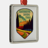 Continental Divide Trail Farben Ornament Aus Metall (Rechts)