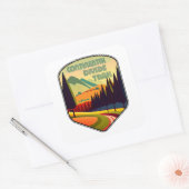 Continental Divide Trail Farben Quadratischer Aufkleber (Umschlag)