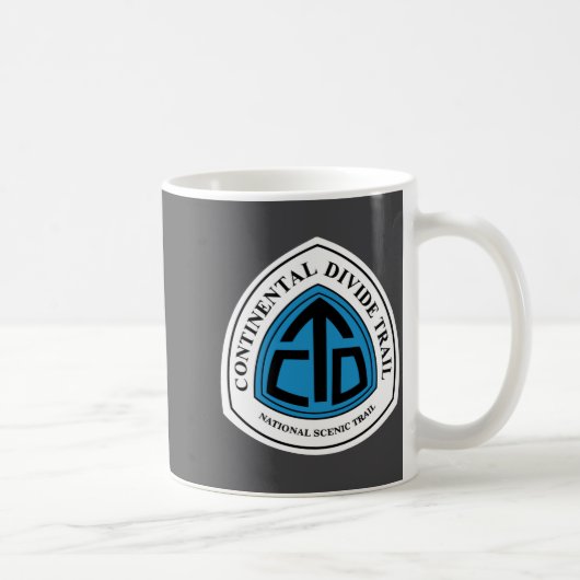 Continental Divide Trail Sign Usa _1 Kaffeetasse (Rechts)