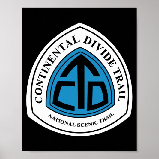 Continental Divide Trail Sign Usa _1 Poster (Vorne)