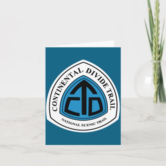 Continental Divide Trail Sign Usa Karte (Vorderseite)