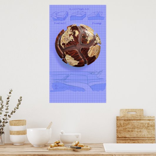 Continental Drift Poster (Küche)