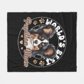 Continental Miniature Spaniel Weltbestes Fleecedecke (Vorderseite (Horizontal))