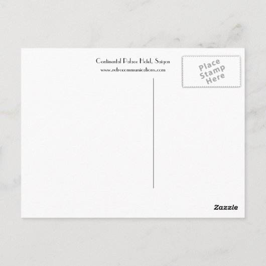 Continental Palace Hotel Postkarte (Rückseite)