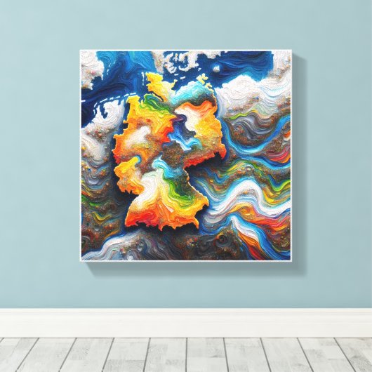 continental pulse leinwanddruck (Insitu (Holzboden))