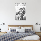 Continental Soldier mit einer Moschusenflagge Leinwanddruck (Insitu (Schlafzimmer))