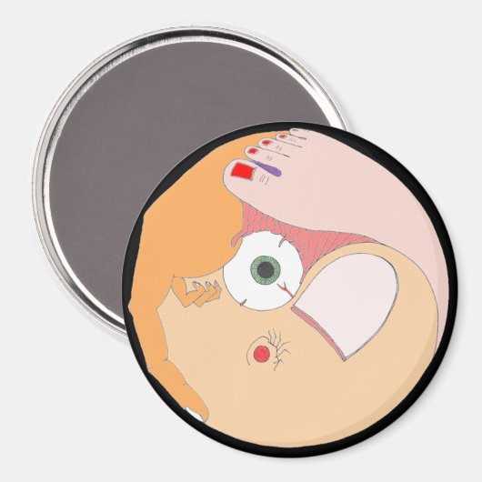 "Contortion" Mandala Magnet (Vorderseite/Rückseite)