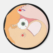 "Contortion" Mandala Magnet (Vorne)