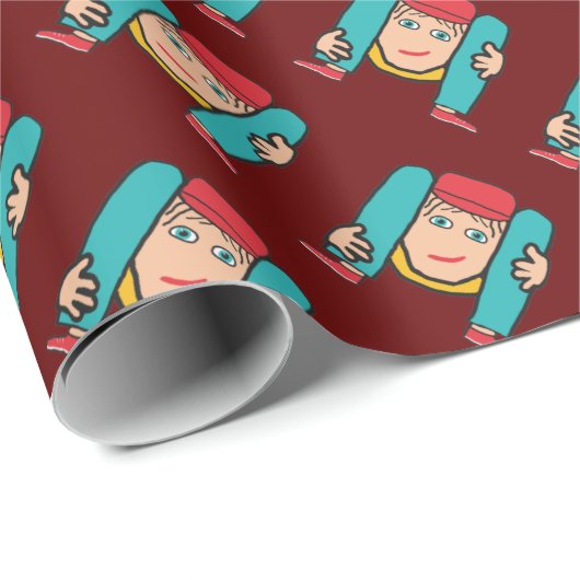 Contortionist Geschenkpapier (Rolleneckpunkt)