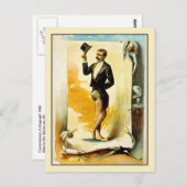 Contortionist in Tuxedo und Top Hat Postkarte (Vorne/Hinten)