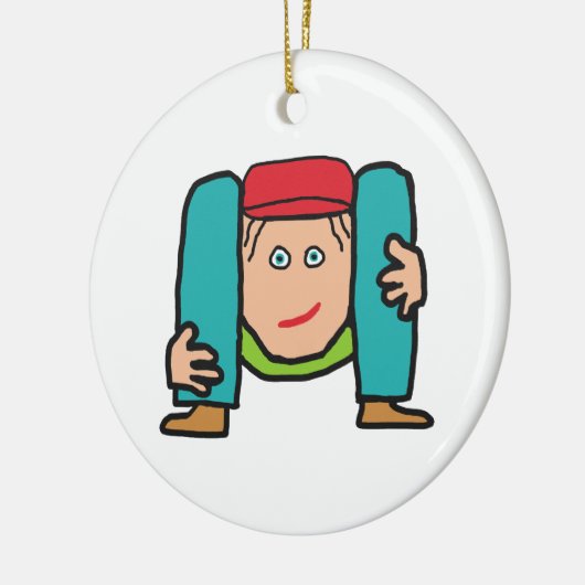 Contortionist Keramik Ornament (Links)