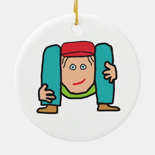 Contortionist Keramik Ornament (Hinten)