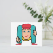 Contortionist Postkarte (Stehend Vorderseite)