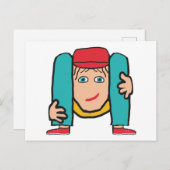 Contortionist Postkarte (Vorne/Hinten)