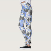 Contour Hawaii Tropical Lily and Protea Floral Leggings (Links)