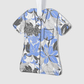 Contour Hawaii Tropical Lily Protea Aloha Shirt Ornament (Vorderseite)