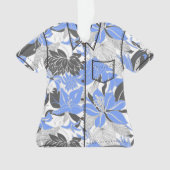 Contour Hawaii Tropical Lily Protea Aloha Shirt Ornament (Vorderseite)