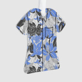 Contour Hawaii Tropical Lily Protea Aloha Shirt Ornament (Vorderseite)