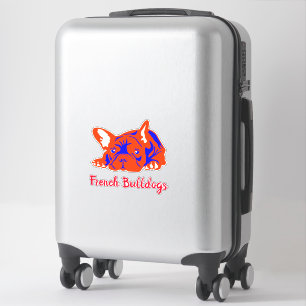 Contour Sticker French Bulldogs