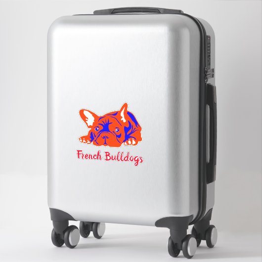 Contour Sticker French Bulldogs (Koffer)