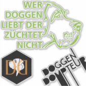 Contour Sticker Great Dane (Vorderseite)