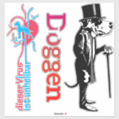 Contour Sticker Great Dane (Blatt)