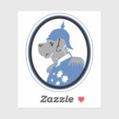 Contour Sticker Great Dane (Blatt)