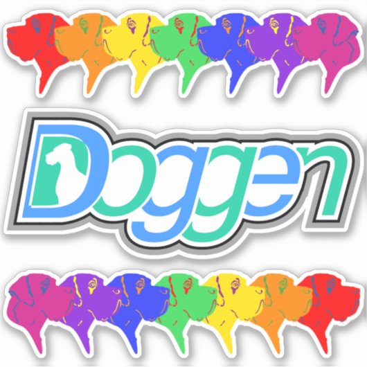 Contour Sticker Great Danes (Vorderseite)