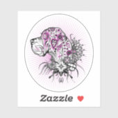 Contour Sticker Tattoo Great Dane (Blatt)