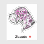 Contour Sticker Tattoo Great Dane (Blatt)
