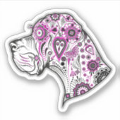 Contour Sticker Tattoo Great Dane (Vorderseite)