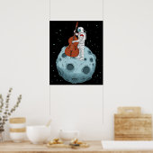 Contrabass Jazz Musik Aufrecht Bass Double Bass Poster (Küche)