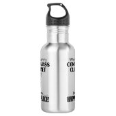 Contrabass Klarinette Happy Place Edelstahlflasche (Rückseite)