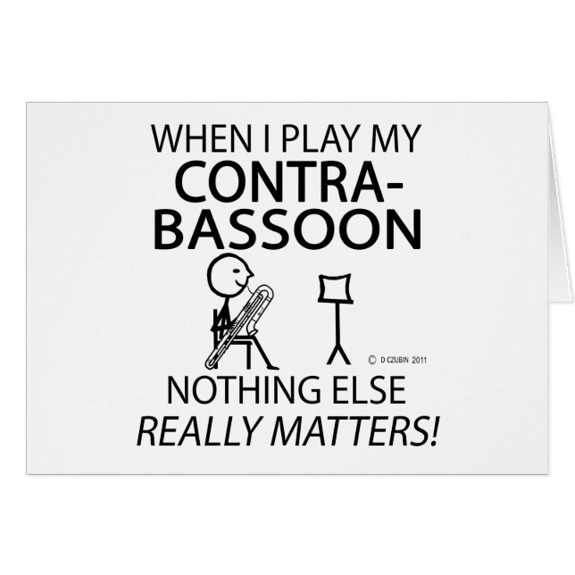 Contrabassoon nichts anderes ist von Bedeutung (Vorderseite (Horizontal))