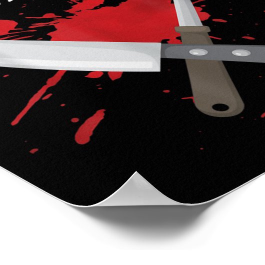 Contract Griller Funny Grill Barbecue Grillen Shir Poster (Ecke)