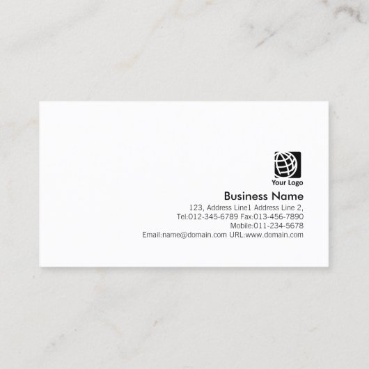 Contractor Bold Grunge Texture Business Card Visitenkarte (Rückseite)