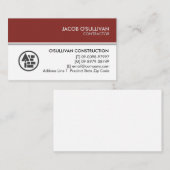 Contractor Construction House Repair Visitenkarte (Vorne/Hinten)