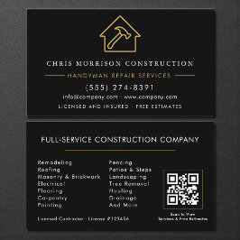 Contractor & Handyman QR Code Visitenkarte