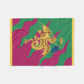 Contrada del Drago (Drache) Palio di Siena Fleecedecke (Vorderseite (Horizontal))