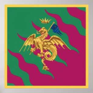 Contrada del Drago (Drache) Palio di Siena Poster