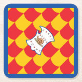 Contrada della Chiocciola (Schnecke) Palio Rechteckiger Pappuntersetzer (Vorderseite)