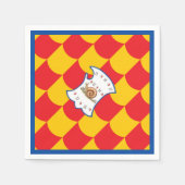 Contrada della Chiocciola (Schnecke) Palio Serviette (Vorderseite)