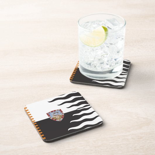 Contrada della Lupa (She-Wolf) Palio di Siena Getränkeuntersetzer (Rechte Seite)