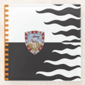 Contrada della Lupa (She-Wolf) Palio di Siena Glasuntersetzer (Vorderseite)